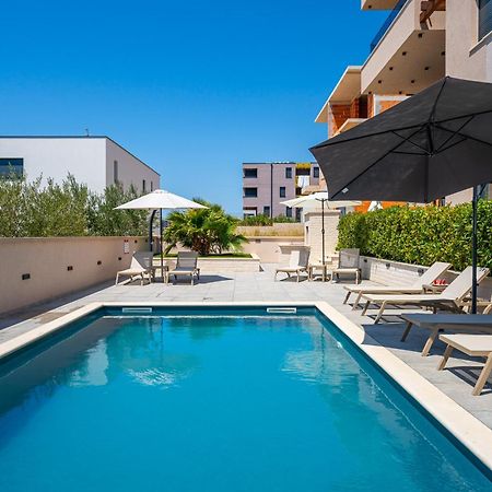 Sea Bay View Apartment - Appartement Avec Piscine Et Magnifique Vue Sur Mer Sveti Filip i Jakov Bagian luar foto