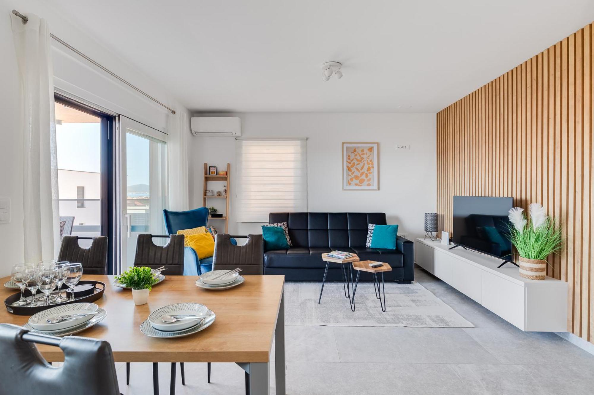 Sea Bay View Apartment - Appartement Avec Piscine Et Magnifique Vue Sur Mer Sveti Filip i Jakov Bagian luar foto